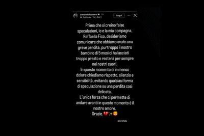 Raffaella Fico - Armando Izzo lutto PH IG