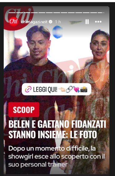 Belen e Gaetano ph settimanale Chi