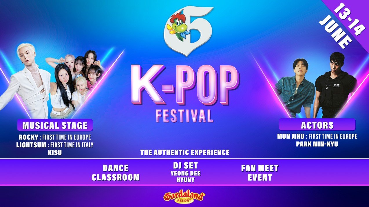 Gardaland lancia il primo festival ufficiale k-pop in italia Gardaland lancia il primo festival ufficiale k-pop in italia