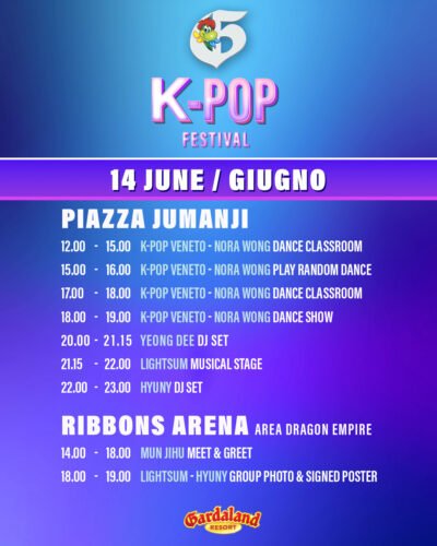 Line-Up 14 giugno