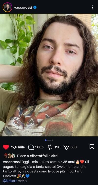 Luca - figlio di Vasco Rossi ph IG