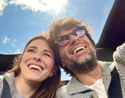 Diana Del Bufalo con il compagno ph IG