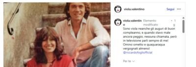 Viola Valentino post IG